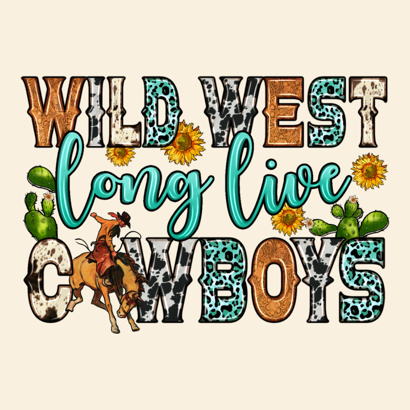 Wild West Long Live Cowboys Vintage Hoodie by Zillion Design Studio | Teevron