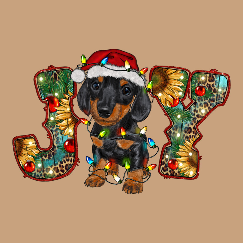 Dachshund Puppy Christmas Joy Vintage Tee by BarkalooDesign | Teevron