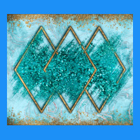 Turquoise Glitter Classic Tee | Teevron