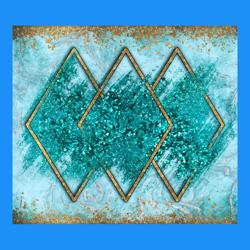 Turquoise Glitter Classic Tee by JahusDesignShop | Teevron