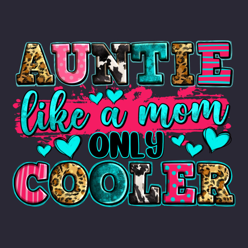 Auntie Like A Mom Only Cooler Vintage Tee by Zillion Design Studio | Teevron