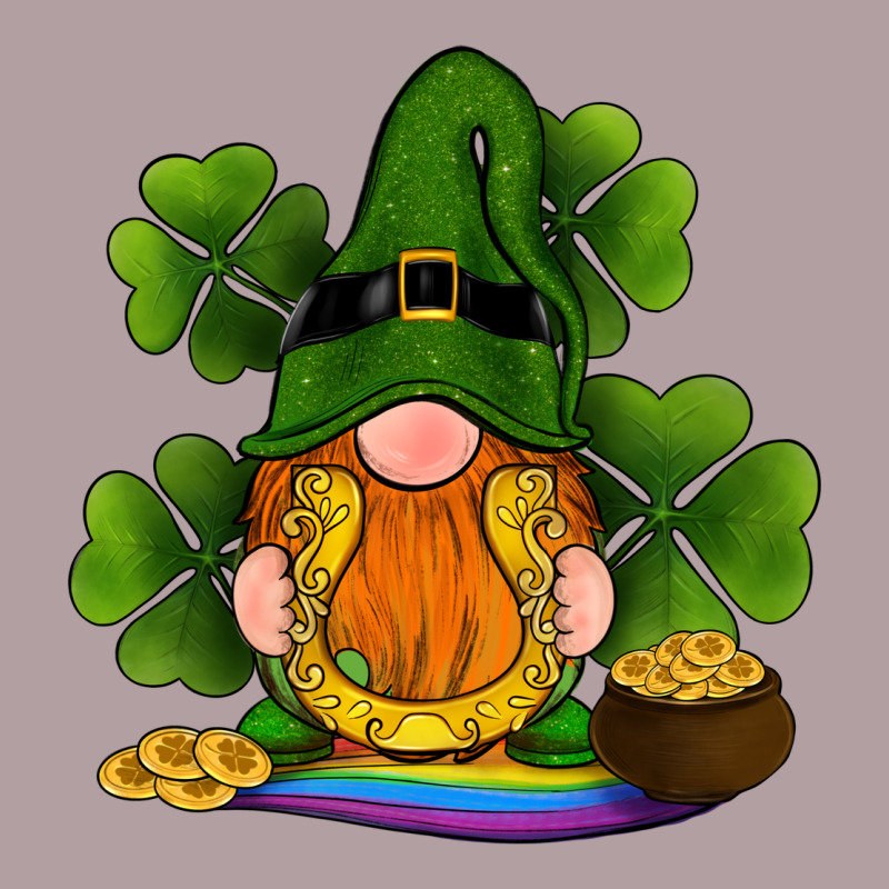 St Patricks Day Gnomes Shamrock Gold Horseshoes Rainbow Vintage Hoodie by RanaPortraitStore | Teevron