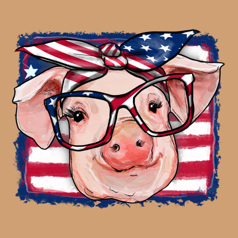 American Flag Pig Vintage Tee by RanaPortraitStore | Teevron