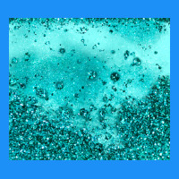 Turquoise Glitter Classic Tee | Teevron