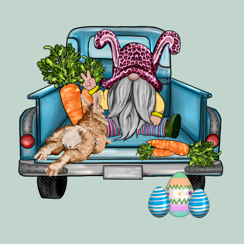 Easter Truck With Gnome And Rabbit Zipper Hoodie by AdoDesignShop | Teevron