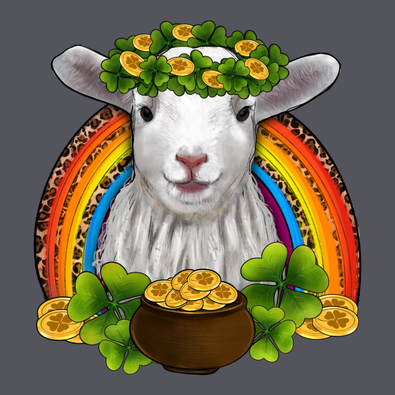 St Patricks Day Baby Sheep Shamrocks Gold Rainbow Vintage Hoodie by RanaPortraitStore | Teevron