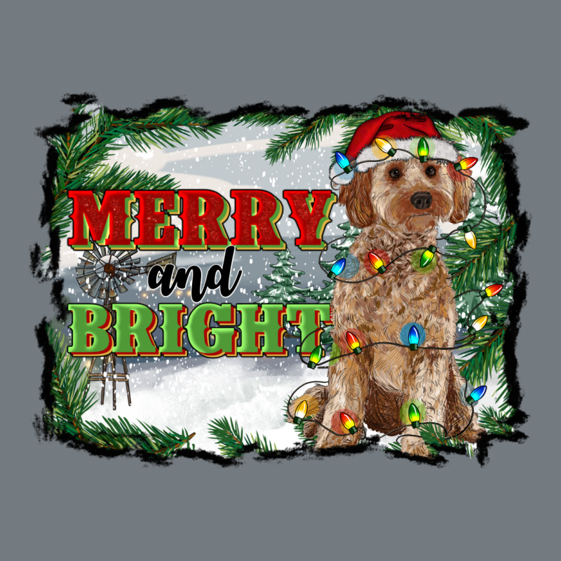 Merry And Bright Cockapoo Heavyweight Sweatshirt by RanaPortraitStore | Teevron