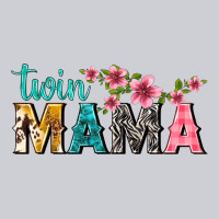 Twin Mama With Flowers Heavyweight Sweatshirt | Teevron
