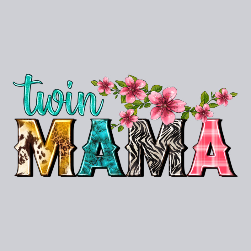 Twin Mama With Flowers Heavyweight Sweatshirt by texasbilliewilder | Teevron