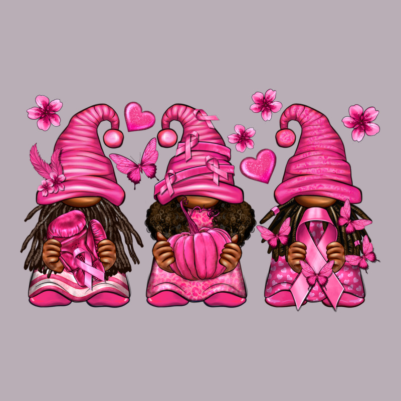 Breast Cancer Afro Gnomies Vintage Tee by texasbilliewilder | Teevron