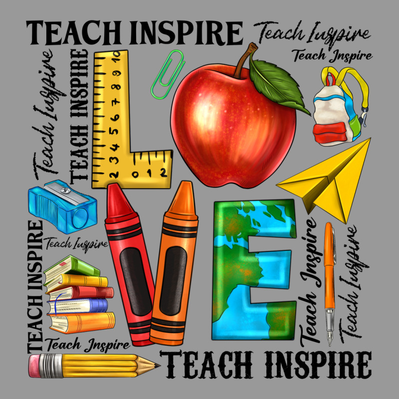 Teach Love Inspire Teacher Vintage Hoodie by texasbilliewilder | Teevron