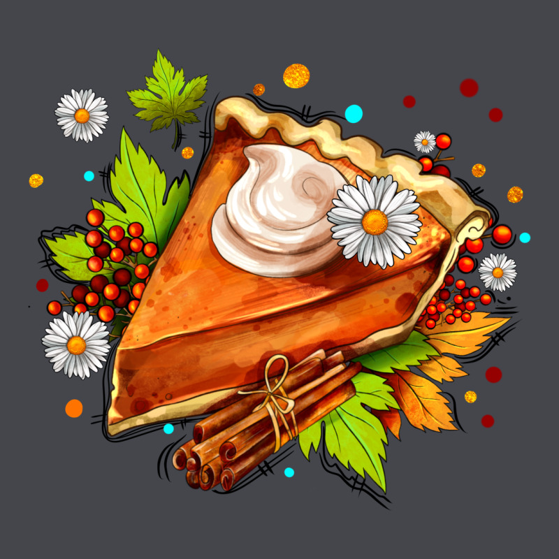 Pumpkin Pie With Daisies And Cinnamon Long Sleeve Tee by AdoDesignShop | Teevron