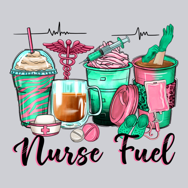 Nurse Fuel Coffee Cups Heavyweight Sweatshirt by Zillion Design Studio | Teevron