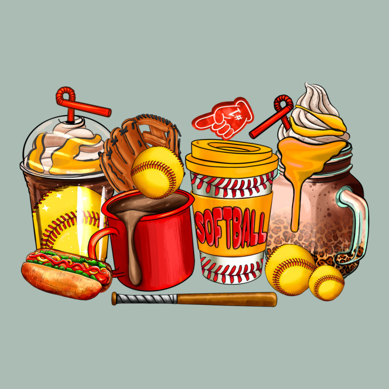 Softball Coffee Cups Classic Tee by AdoDesignShop | Teevron