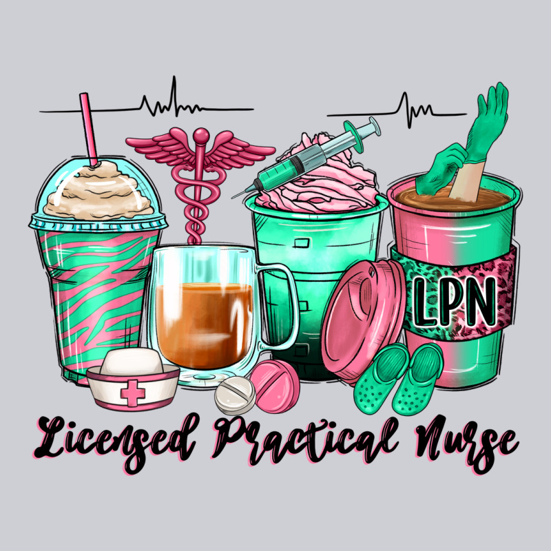 Licensed Practical Nurse Coffee Cups Heavyweight Sweatshirt by Zillion Design Studio | Teevron