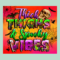 Thick Thighs And Spooky Vibes Tumbler Premium Hoodie | Teevron