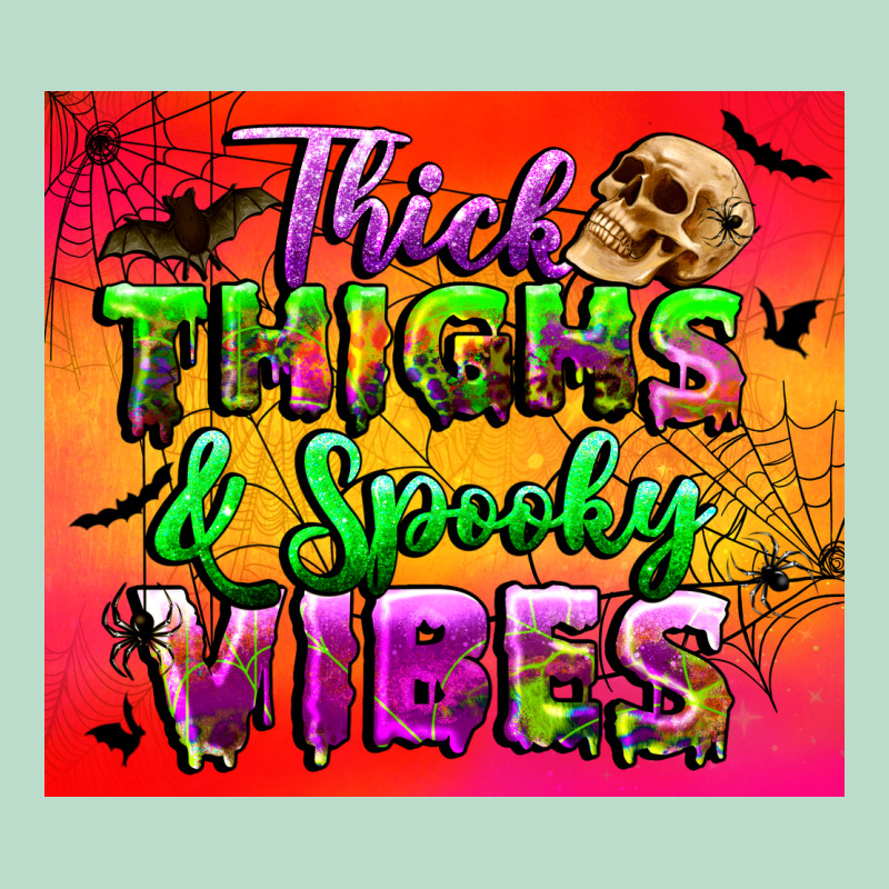 Thick Thighs And Spooky Vibes Tumbler Premium Hoodie by BundleAndBundleShop | Teevron