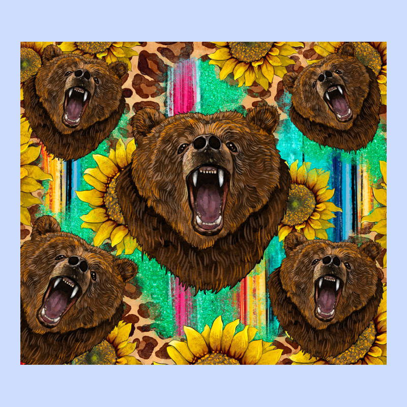 Bear Tumbler Urban Heavy Tee by BarkalooDesign | Teevron