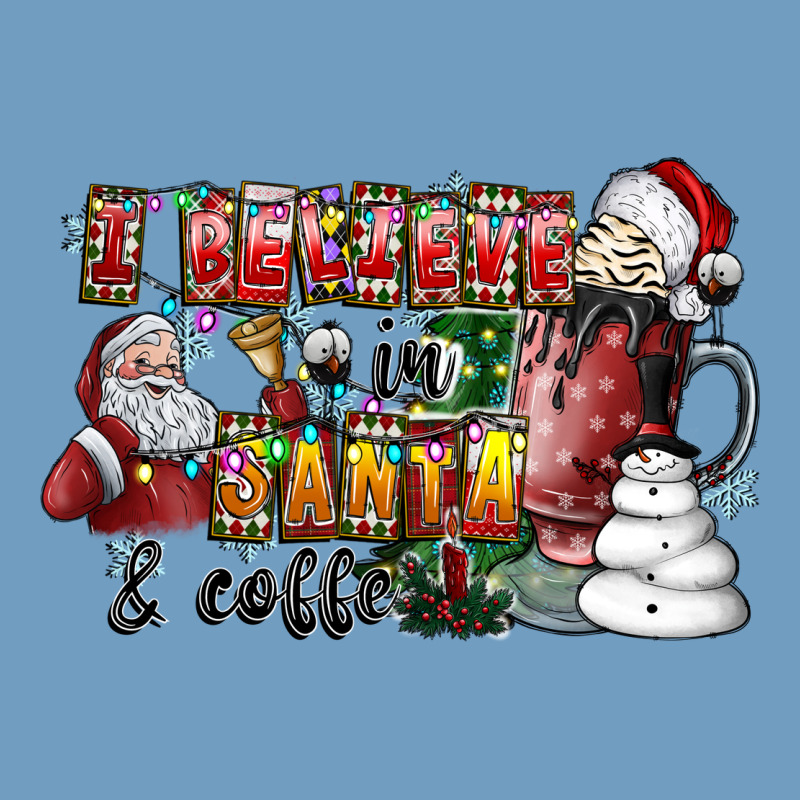 I Believe In Santa And Coffee Urban Heavy Tee by CowhideDigitalArt | Teevron
