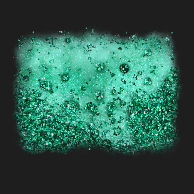 Green Glitter Background Classic Tee by JahusDesignShop | Teevron
