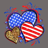 American Flag Leopard Hearts Urban Heavy Tee | Teevron