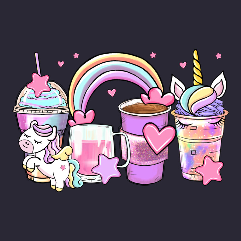 Unicorn Coffee Cups Vintage Tee by Zillion Design Studio | Teevron