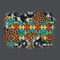 Autism Awareness Leopard Cowhide Background Zipper Hoodie | Teevron