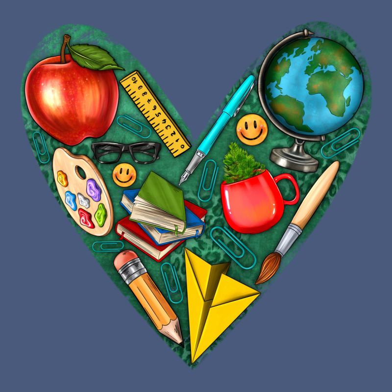 Teacher  Heart Vintage Hoodie by texasbilliewilder | Teevron