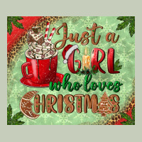 Just A Girl Who Loves Christmas Mousepad Long Sleeve Tee | Teevron