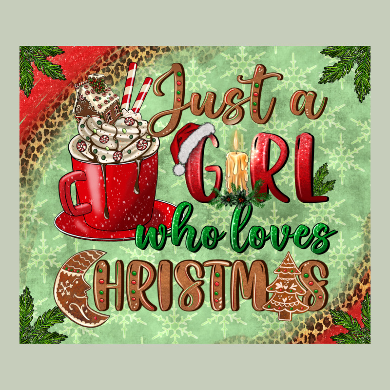Just A Girl Who Loves Christmas Mousepad Long Sleeve Tee by BundleAndBundleShop | Teevron