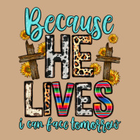 Because He Lives I Can Face Tomorrow Vintage Hoodie | Teevron