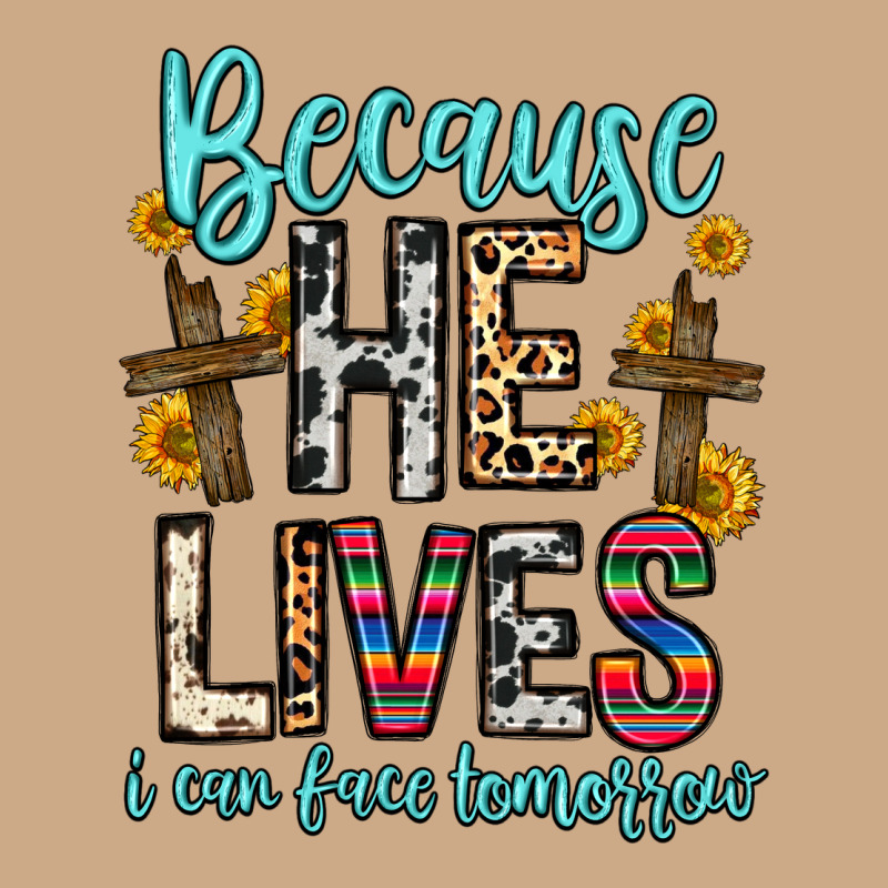 Because He Lives I Can Face Tomorrow Vintage Hoodie by Zillion Design Studio | Teevron
