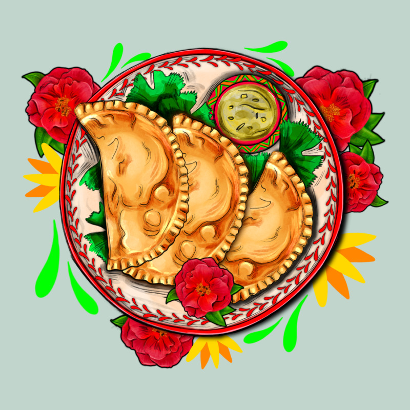 Empanadas Plate And Roses Zipper Hoodie by AdoDesignShop | Teevron
