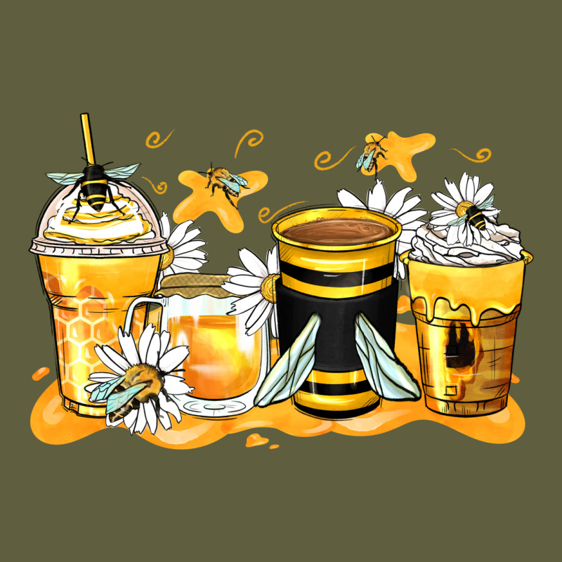 Bumble Bee Coffee Cups Vintage Tee by Zillion Design Studio | Teevron
