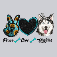 Peace Love Huskies Heavyweight Sweatshirt | Teevron