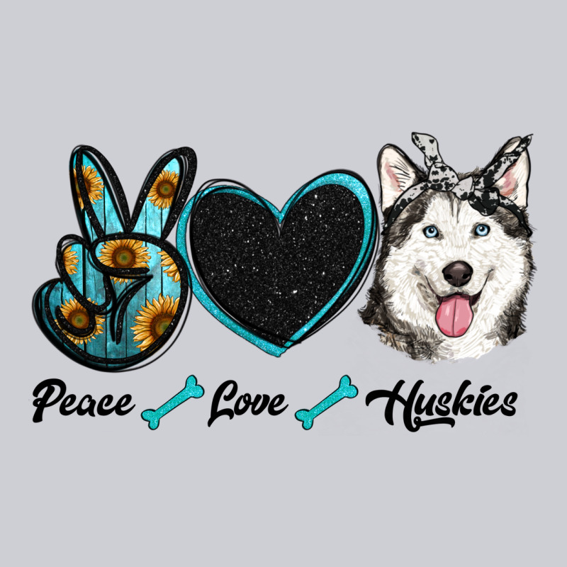 Peace Love Huskies Heavyweight Sweatshirt by RanaPortraitStore | Teevron