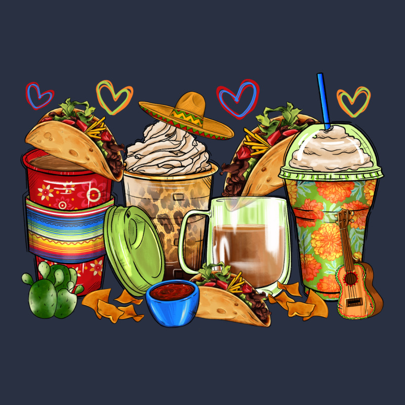 Tacos Coffee Cups Heavyweight Sweatshirt by Zillion Design Studio | Teevron