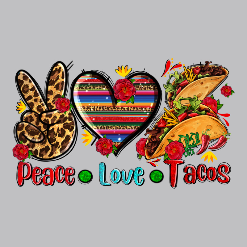 Peace Love Tacos Long Sleeve Tee by AdoDesignShop | Teevron