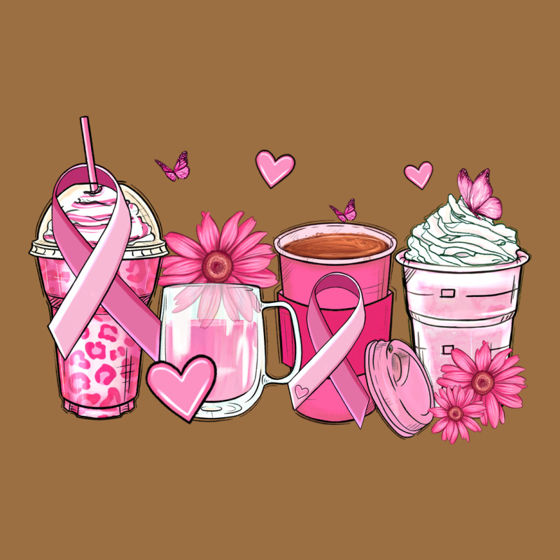 Breast Cancer Coffee Cups Vintage Tee by Zillion Design Studio | Teevron
