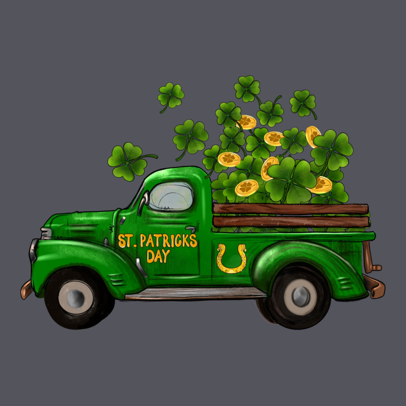 St Patricks Truck Shamrock Horseshoe Gold Vintage Hoodie by RanaPortraitStore | Teevron