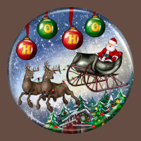 Santa Claus With Deer Christmas Ornament Long Sleeve Tee | Teevron