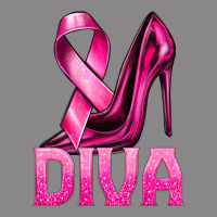Breast Cancer Diva Ribbon And Heels Vintage Tee | Teevron