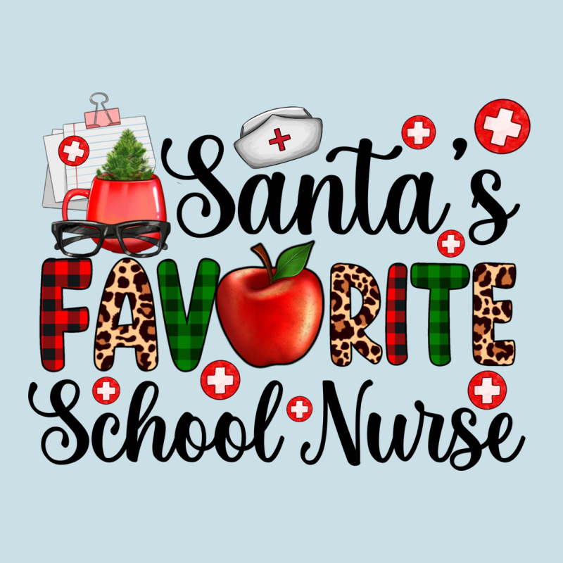 Santa's Favorite  School Nurse Ladies Tee by AdoDesignShop | Teevron