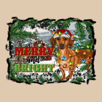 Merry And Bright  Dachshund With Farm Heavyweight Sweatshirt | Teevron