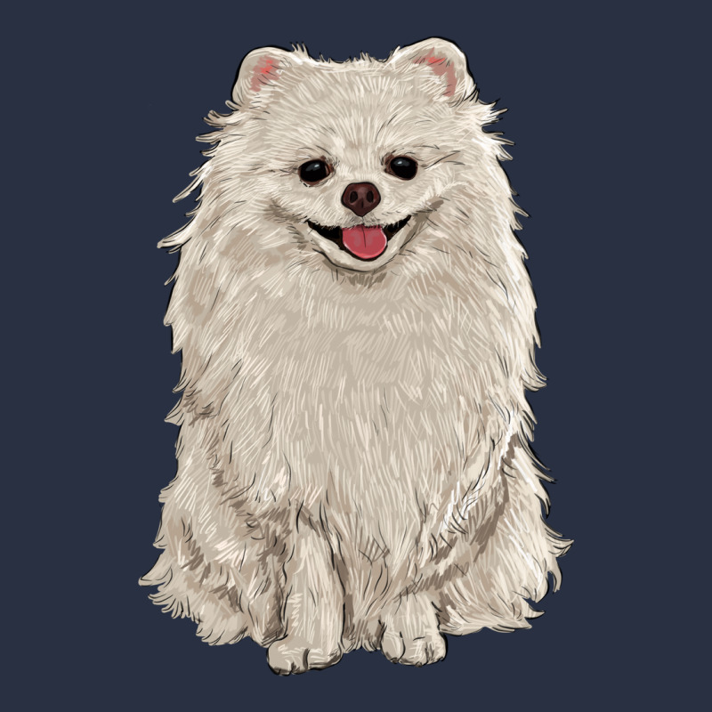 White Pomeranian Heavyweight Sweatshirt by RanaPortraitStore | Teevron