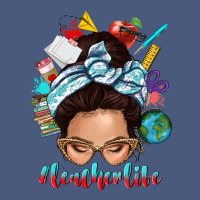 Teacher Life Messy Bun Vintage Hoodie | Teevron