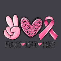 Peace Love Cure Breast Cancer Heavyweight Hoodie | Teevron