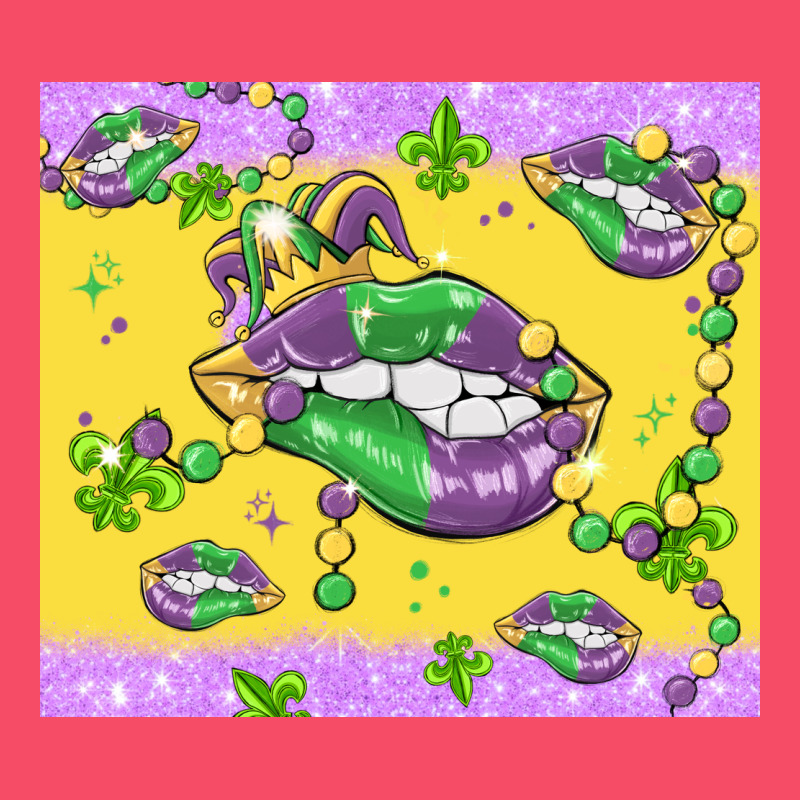 Mardi Gras Lips Premium Sweatshirt by MaliasSmallBusiness | Teevron
