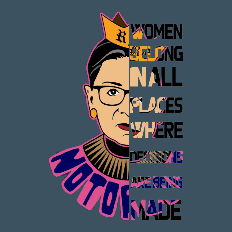 Rbg Ruth Bader Ginsburg Women Belong In All Places Urban Hoodie by Bettercallsaul | Teevron
