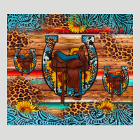 Saddle Horseshoe Leopard Sunflower Zipper Hoodie | Teevron